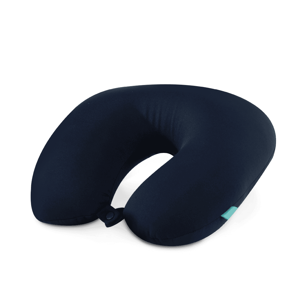 หมอนรองคออเนกประสงค์ 2 in 1 - bewell neck pillow - น้ำเงิน